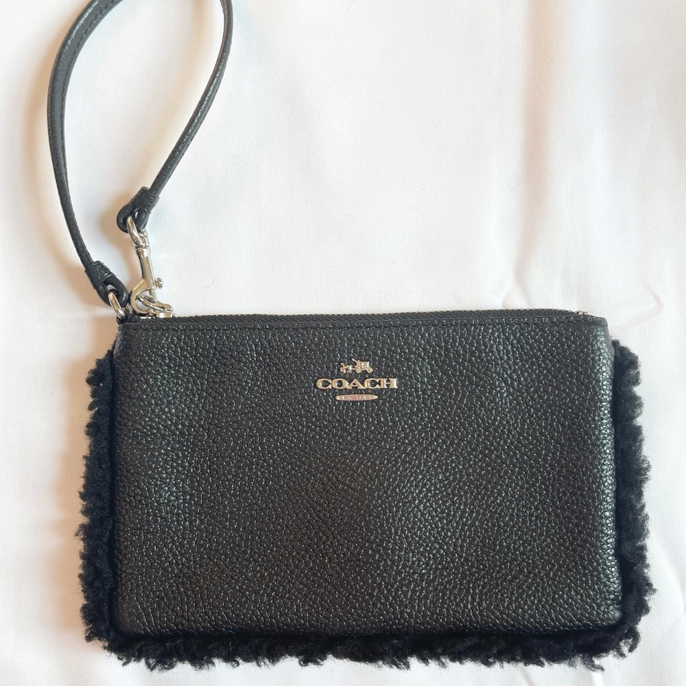 Fuzzy Coach Wristlet 🤩🖤